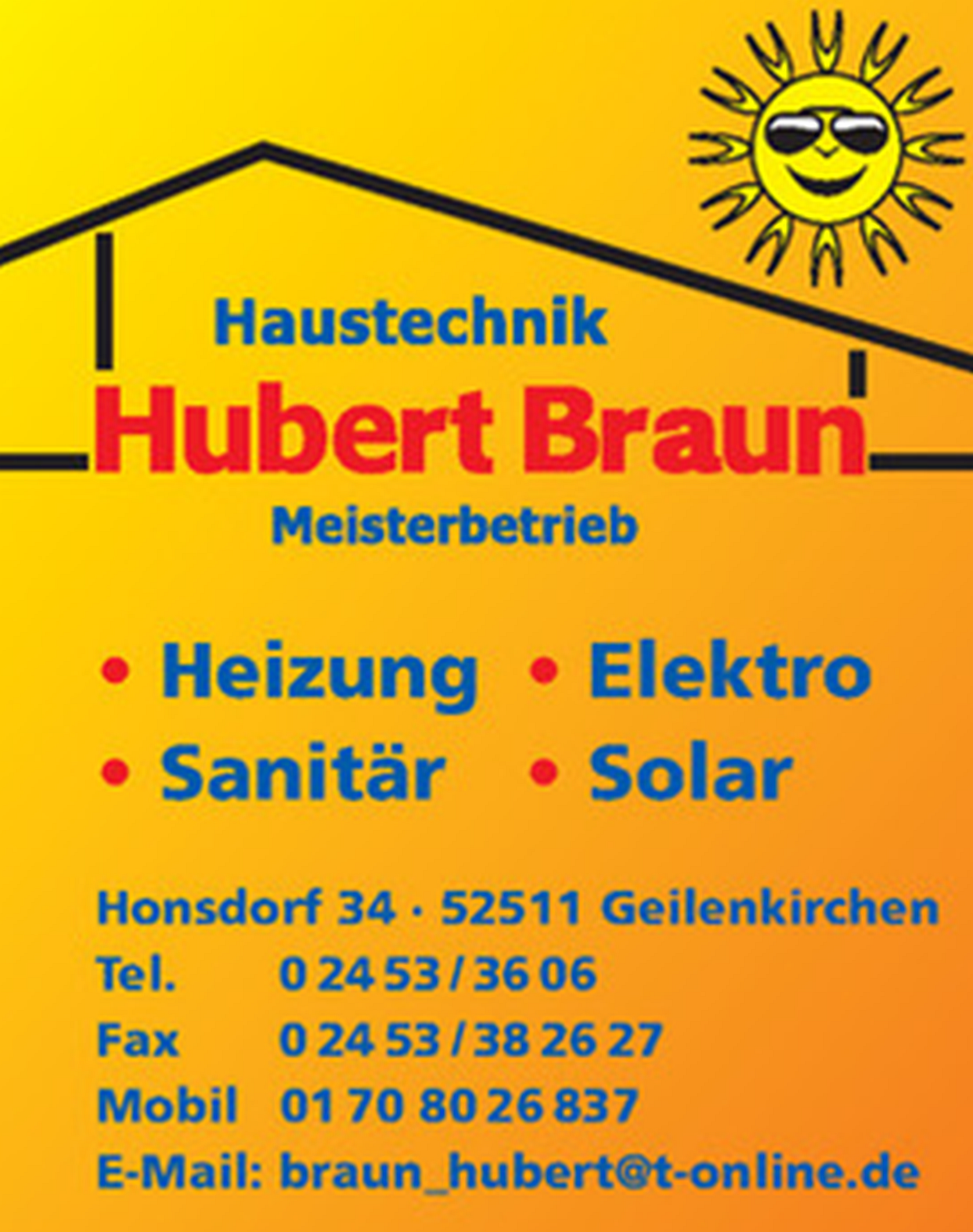 Hubert Braun Haustechnik Start 52511 Geilenkirchen
